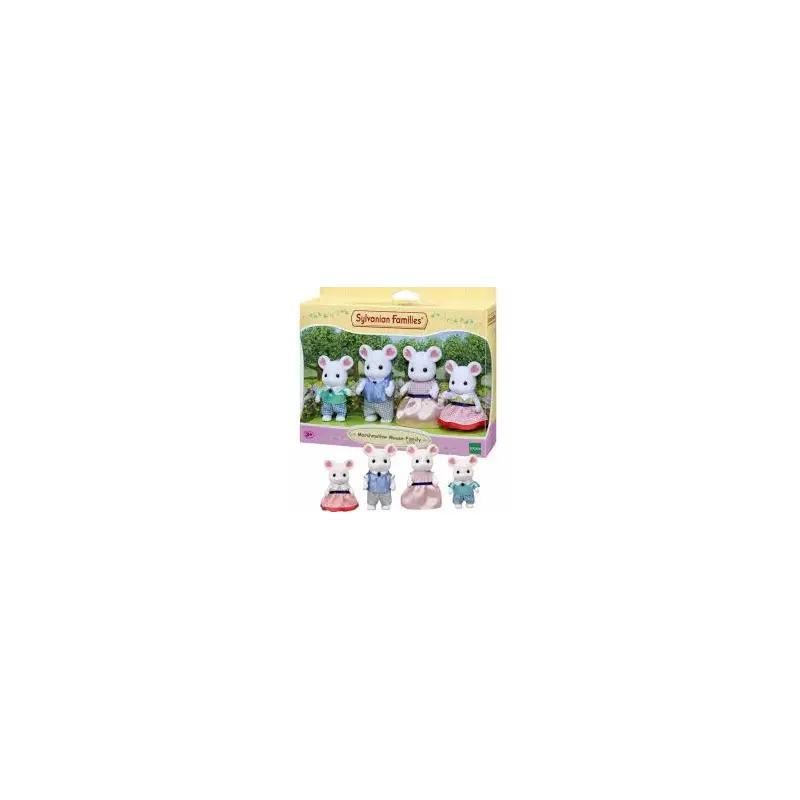 Sylvanian Families Marshmallow Mouse Family