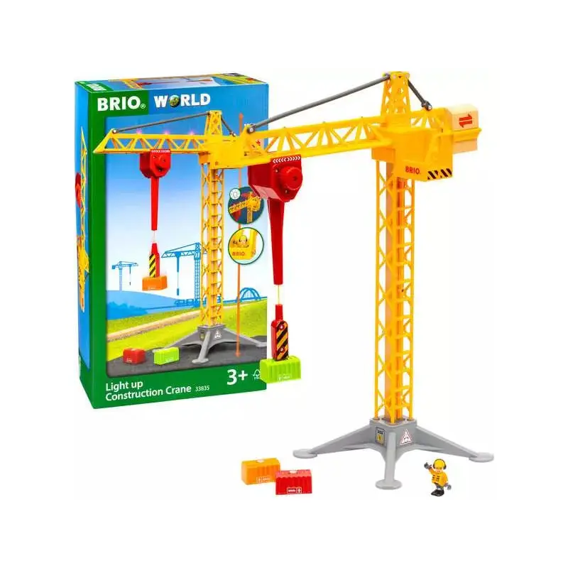 Brio Construction Crane with Lights