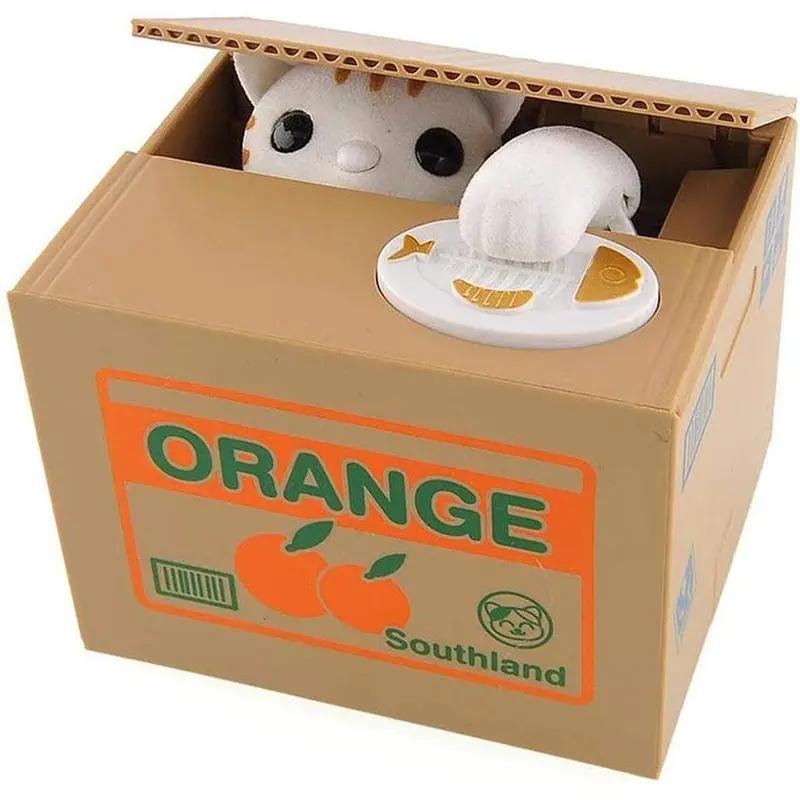 Sneaky Cat Money Box