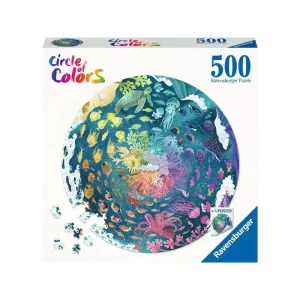 Tropical 500 Piece Round Jigsaw Puzzle