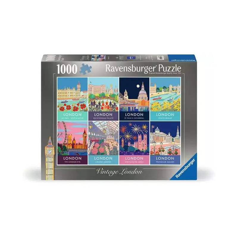 Vintage London 1000 Piece Jigsaw Puzzle