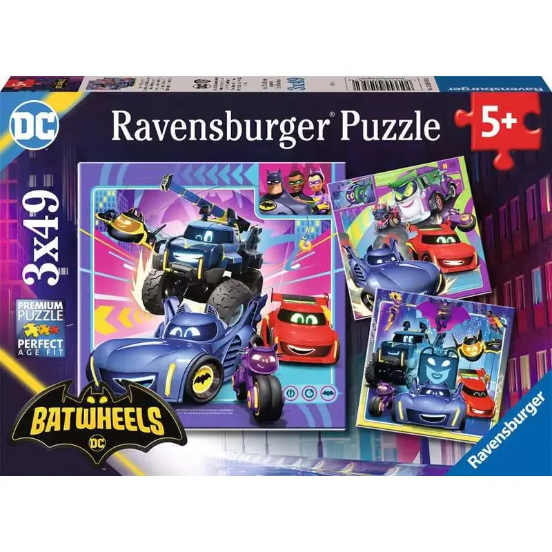 Batwheels 3x49 Piece Jigsaw