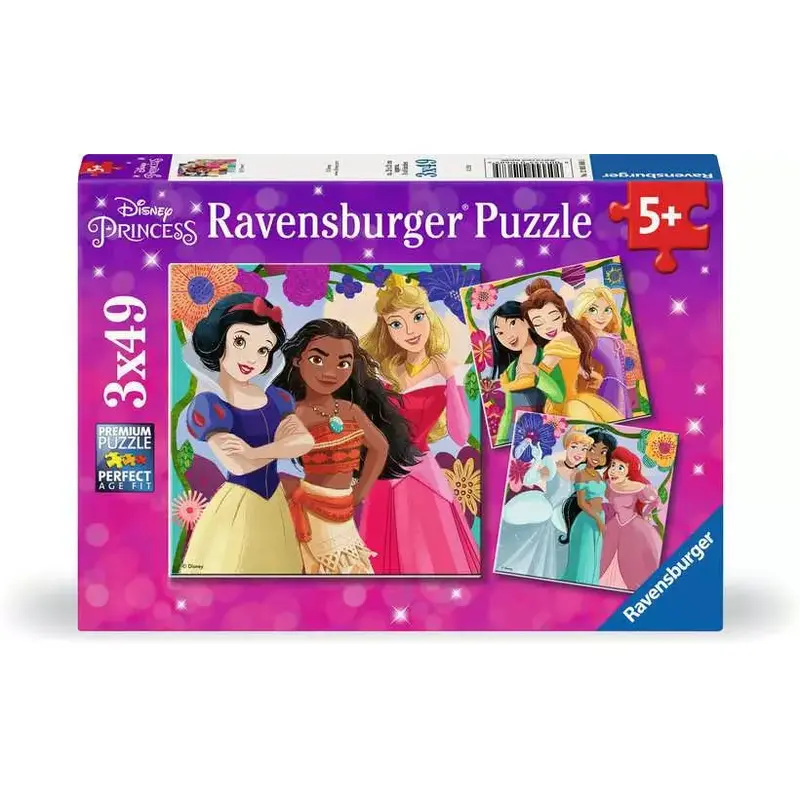 Disney Princess 3x49 Piece Jigsaw Puzzles