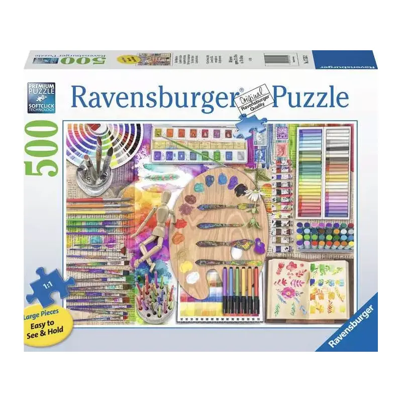 The Artists Palette 500 Piece Jigsaw Puzzle