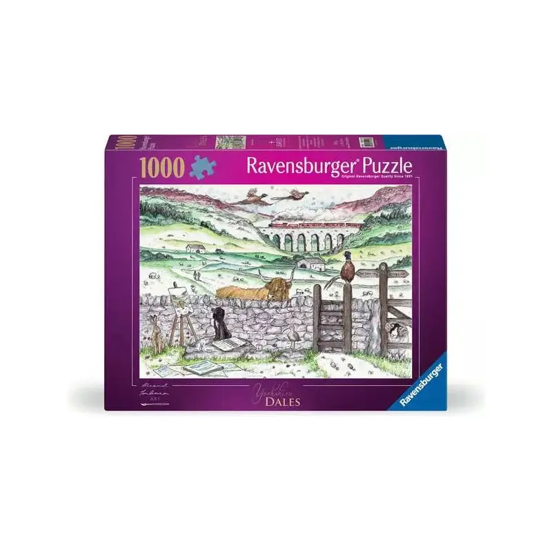 WT Yorkshire Life 1000 Piece Jigsaw Puzzle