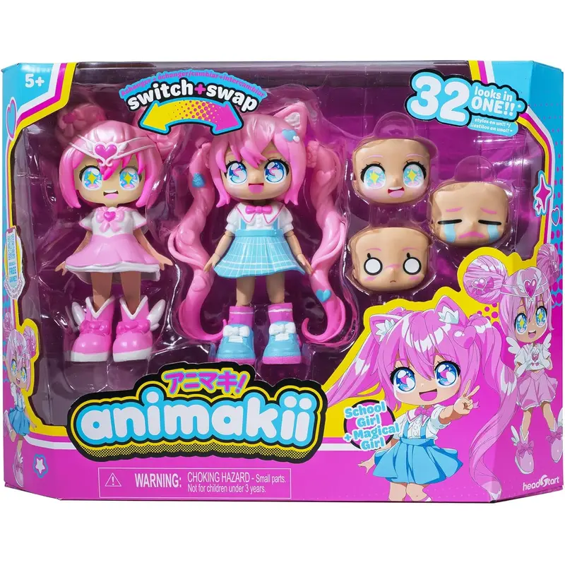 Animakii Doll Magical Girl & School Girl Pack