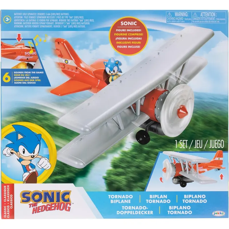 Sonic The Hedgehog Tornado Biplane Playset