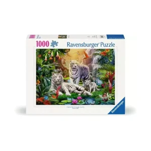 White Tiger Family 1000 Piece Jigsaw Puzzle