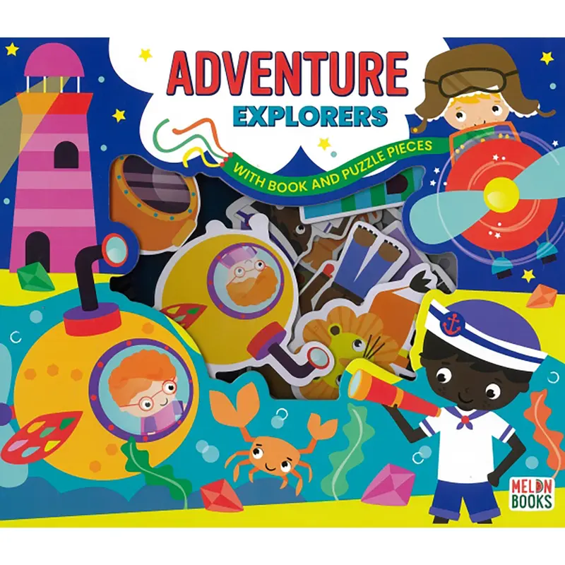 Adventure Explorers Book with Puzzle Pieces