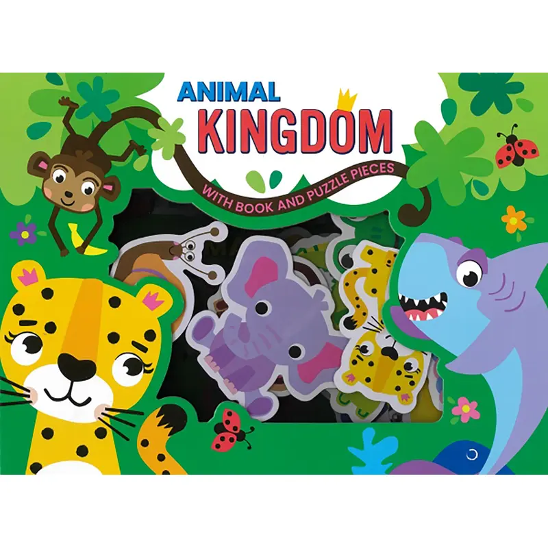 Animal Kingdom Book with Puzzle Pieces