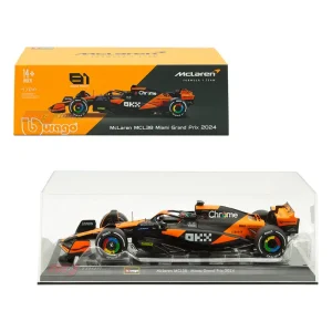 Bburago McLaren MCL38 1:24 Scale 2024 Miami Grand Prix Oscar Piastri