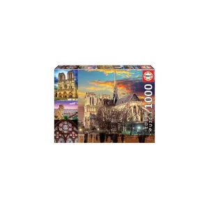 Collage of Notre Dame 1000 Piece Jigsaw