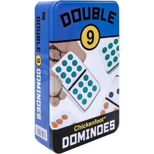 Dominoes - Double 9 in a Tin