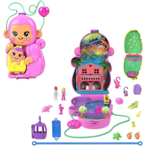 Polly Pocket Compact Momma Monkey and Baby