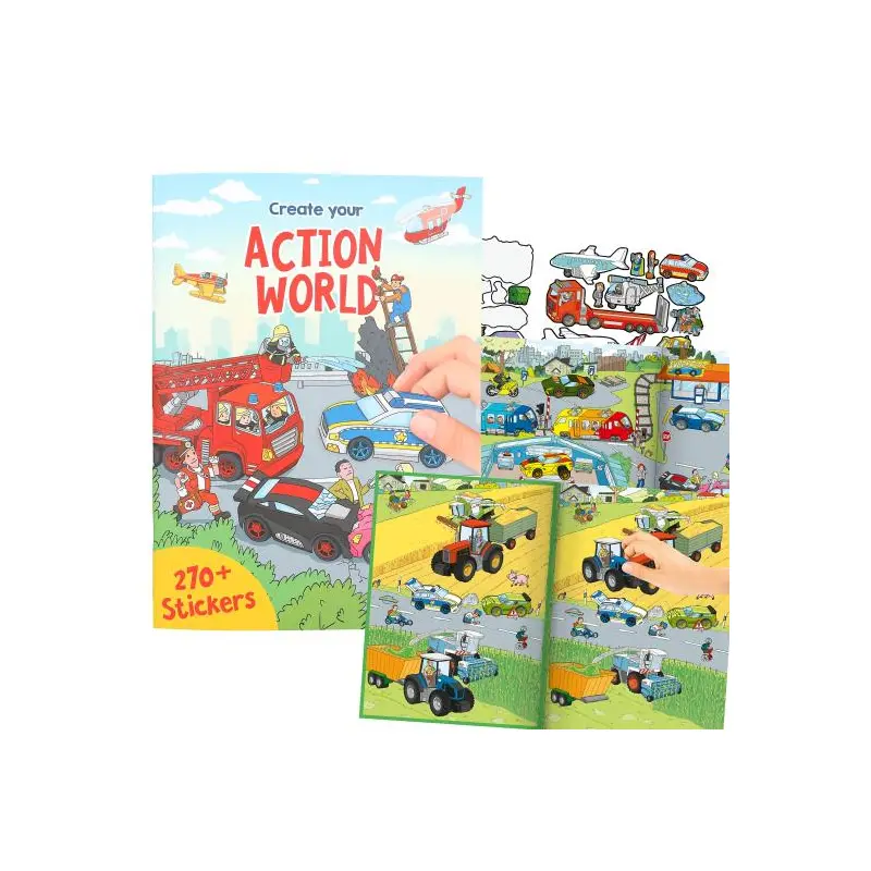 Create your Action World Colouring Book
