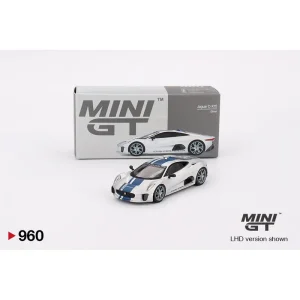Mini GT Jaguar C-X75 Silver 1:64 Scale