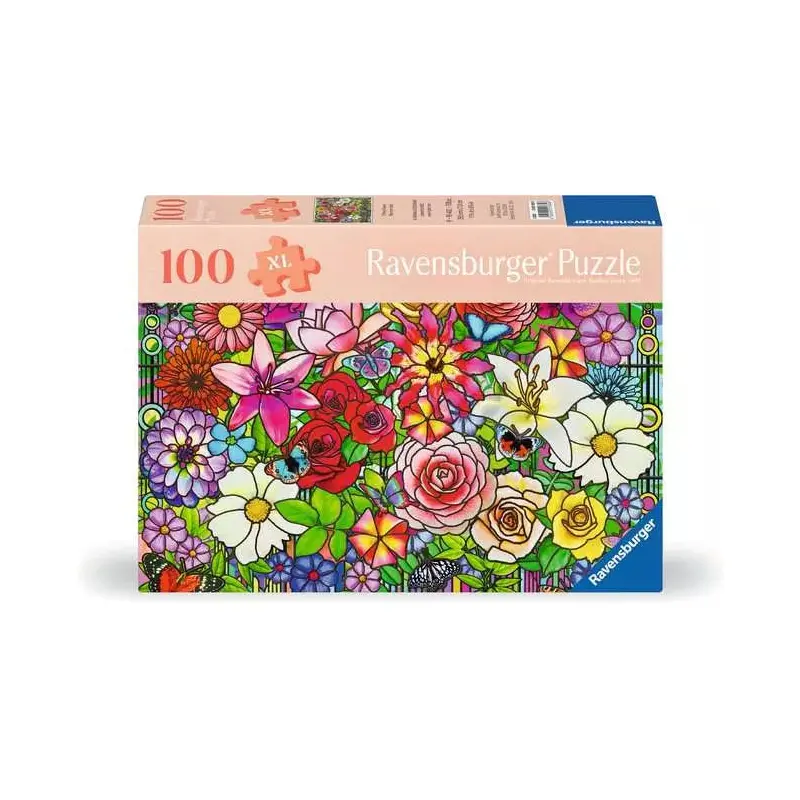 Tiffany Flowers 100 Piece Jigsaw Puzzle