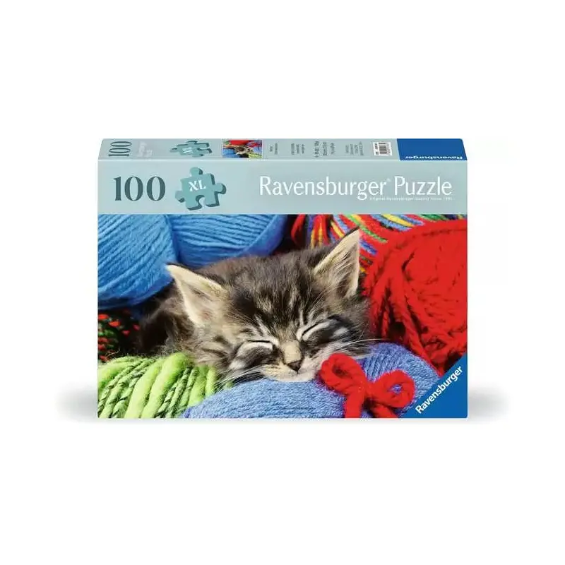 Wool Cat 100 Piece Jigsaw Puzzle