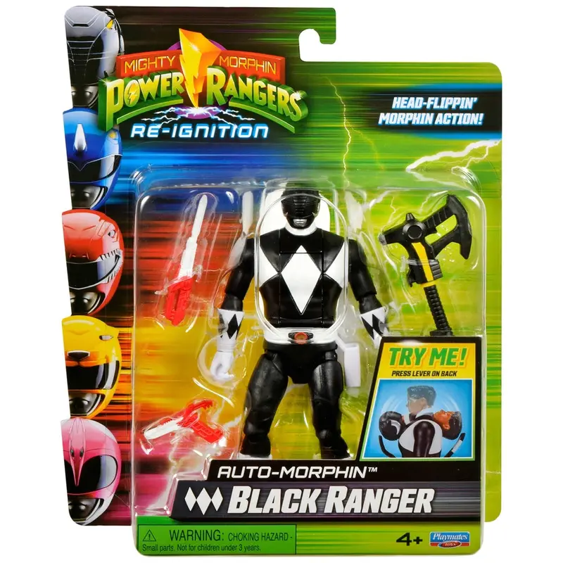 Mighty Morphin Power Rangers Re-Ignition Action Figure Black Ranger