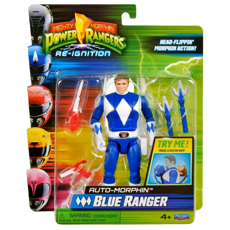 Mighty Morphin Power Rangers Re-Ignition Action Figure Blue Ranger