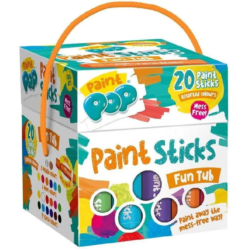 Paint Pop 20 Paint Sticks Fun Tub