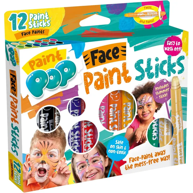 Paint Pop Face Paints 12 Pack