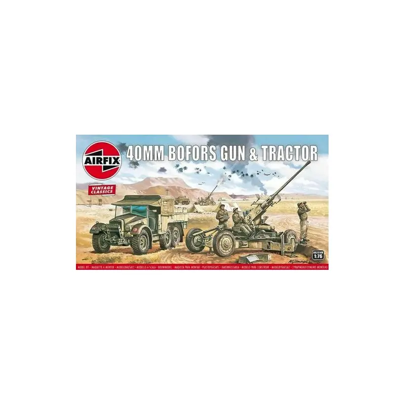 Airfix Borfors Gun & Tractor