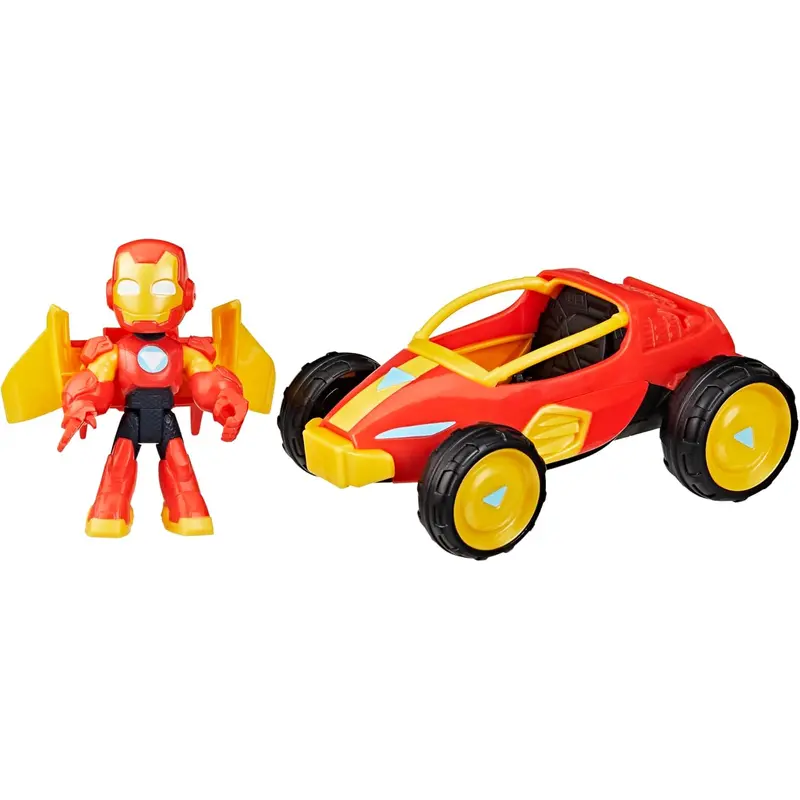 Iron Man and His Awesome Friends Figure & Vehicle Iron Racer Pack