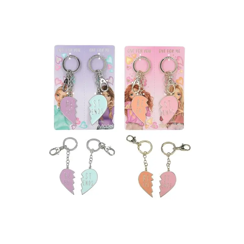 TOPModel Keyring Set Heart BFF