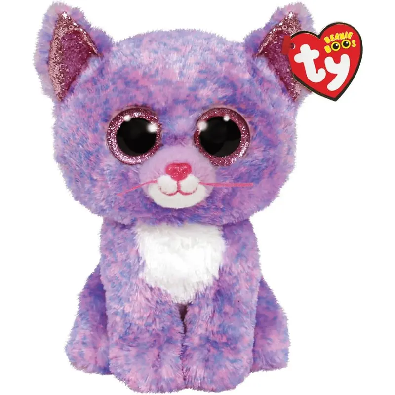 TY Cassidy Lavender Cat Boo Regular