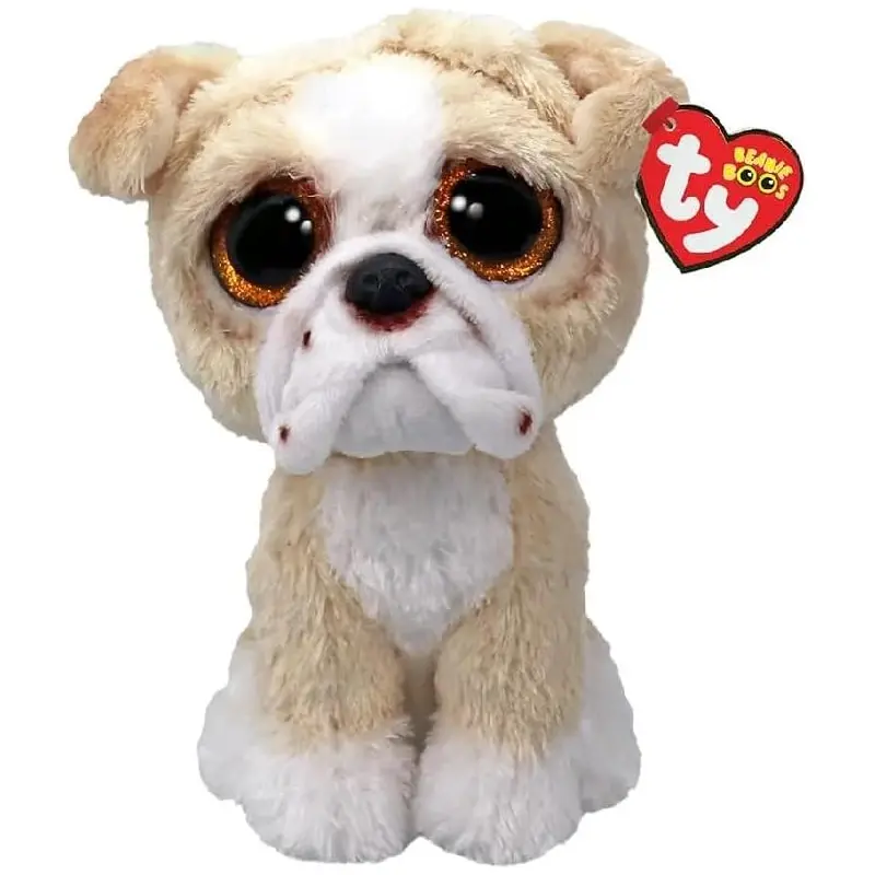 TY Pooch Tan English Bulldog Beanie Boo