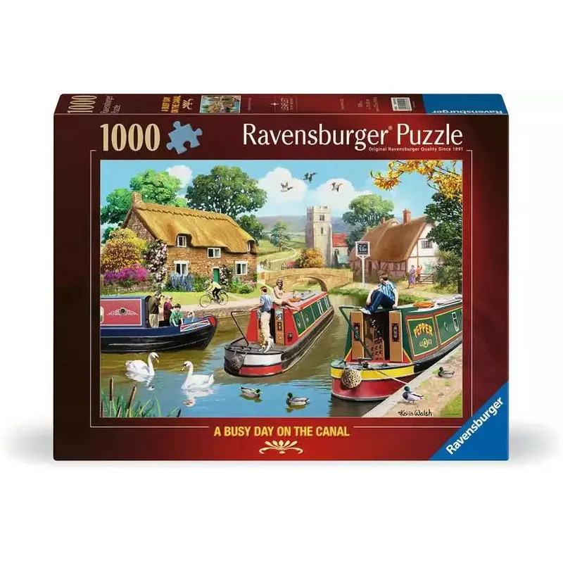 A Day on the Canal 1000 Piece Jigsaw Puzzle