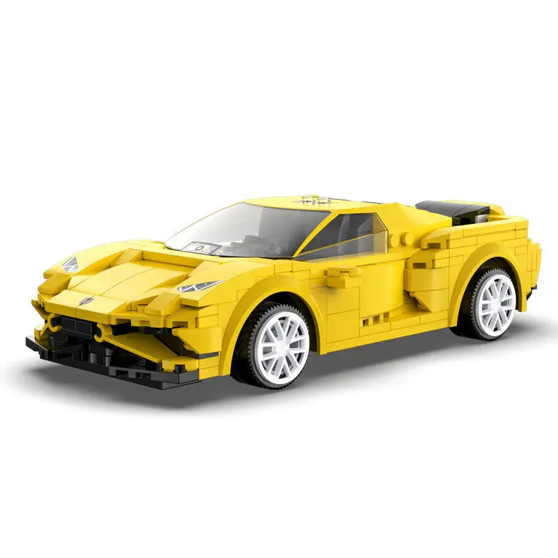 Cada Yellow Evo Sports Car 289 Piece Construction Set