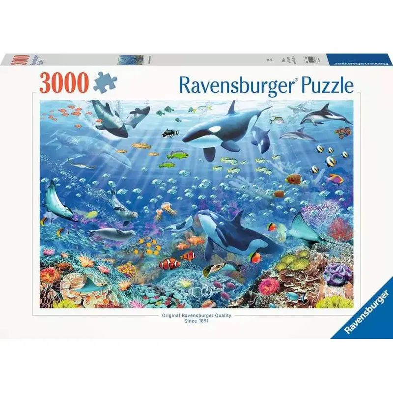 Colorful Underwater World 3000 Piece Jigsaw Puzzle