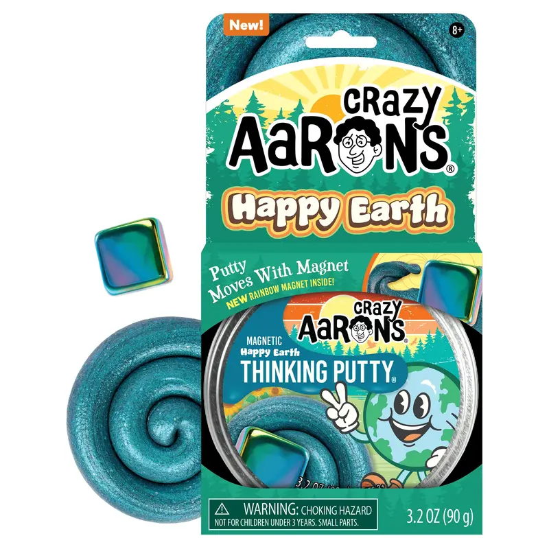 Crazy Aarons Magnetic Storm Happy Earth Putty