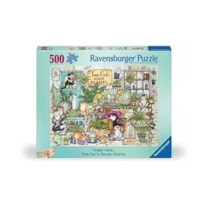 Crazy Cats Tom Cats House Plants 500 Piece Jigsaw