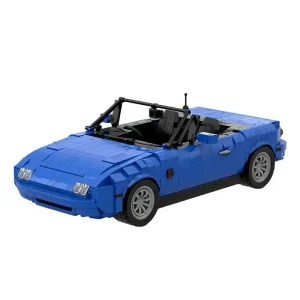 GOBRICKS MOC 27076 1989 Eunos Roadster / Mazda MX-5 / Mazda Miata - Blue