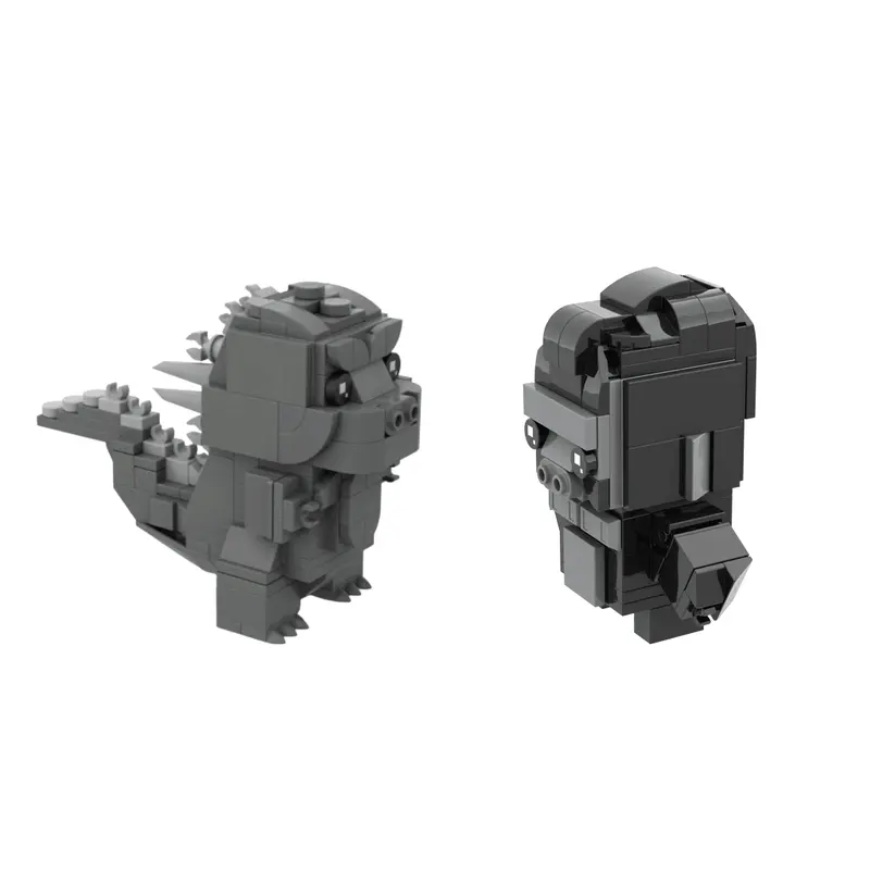 MOC Godzilla vs Kong Brickheadz set
