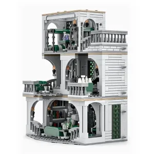 GOBRICKS MOC 154155 Slytherin Common Room and Dorm