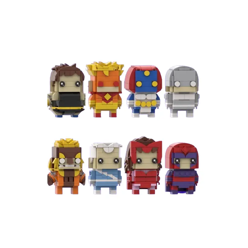MOC Custom Marvel X-Men Brotherhood of Mutants BrickHeadz
