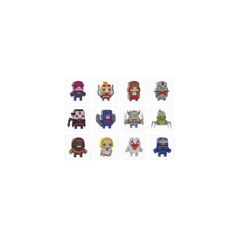 MOC Custom Marvel X-Men Brotherhood of Mutants BrickHeadz 2