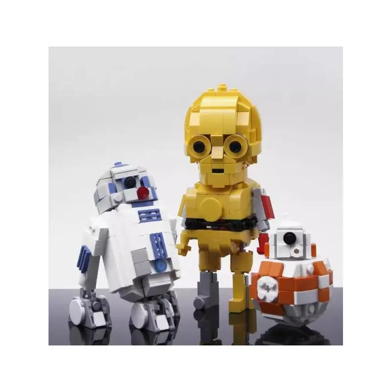 MOC R2D2 and C3PO and BB8
