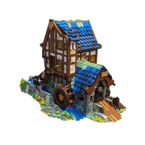MOC-173041 Medieval Sawmill - Double 21325 Medieval Blacksmith Alternative Build