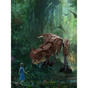 MOC-102545 Tyrannosaurus Rex Minifigure Scale