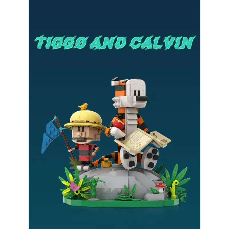 Calvin and Hobbes Grass Edition Calvin and Hobbes (Design) - Tiger Jump