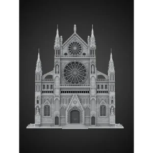 MOC-199891 Gothic Cathedral Facade