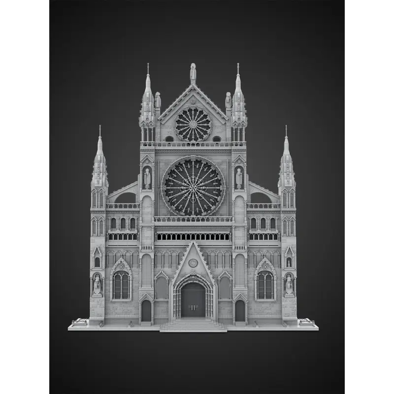 MOC-199891 Gothic Cathedral Facade
