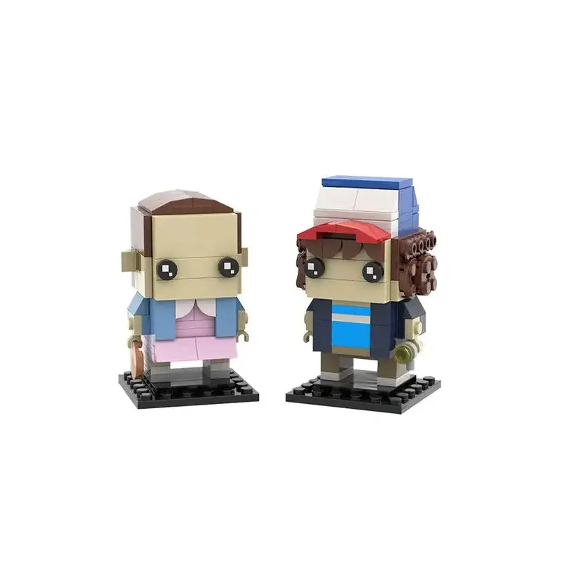 MOC-26518 Stranger Things Brickheadz Collection - Dustin & Eleven