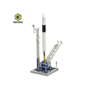 MOC-89466 SpaceX Falcon 1 & Launch Pad [Saturn V scale]