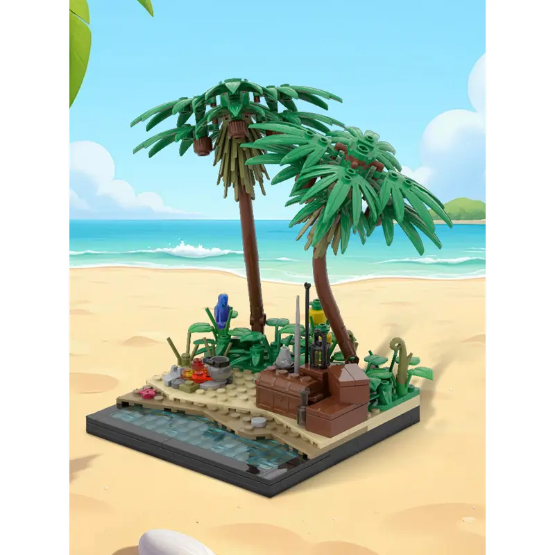 MOC-213251 A tropical island beach